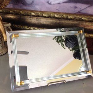 Vintage Mirrored Vanity Tray
